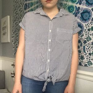 Old Navy Striped Button Down Shirt